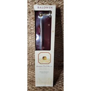 Baldwin Premium Towel Bar 18" Timeless Craftsmanship Polished Solid Brass 2 Tone